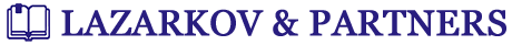 Law Firm Lazarkov & Popov logo text blue